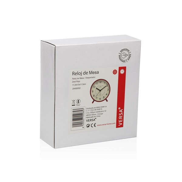 Table clock Versa Zeal Red