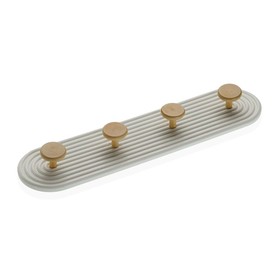 Wall mounted coat hanger Versa Puu MDF Vintage 56,5 x 5 x 13,7 cm