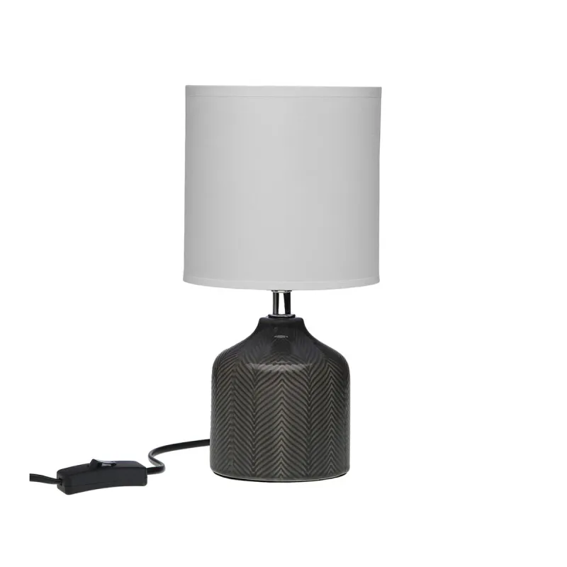 Galda lampa Versa Miracle Pelēks Keramika 14 x 28 x 10 cm