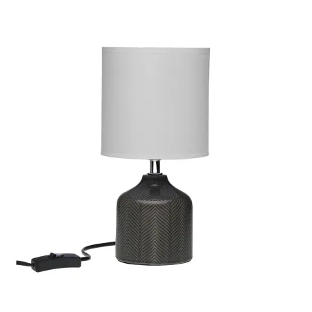 Galda lampa Versa Miracle Pelēks Keramika 14 x 28 x 10 cm
