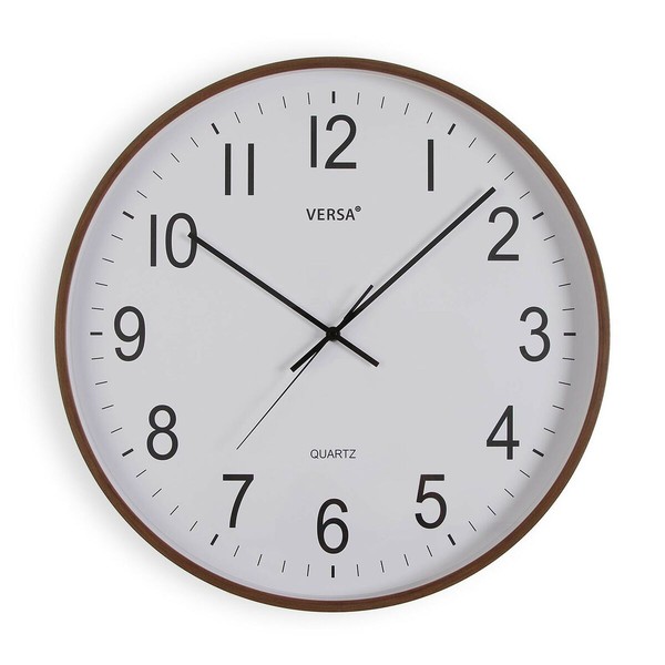 Настенное часы Versa Пластик Кварц Деревянный MDF 5,2 x 50 x 50 cm