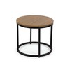 Dviejų staliukų rinkinys Versa Aurea Juoda 48 x 48 x 42 cm 80 x 80 x 48 cm
