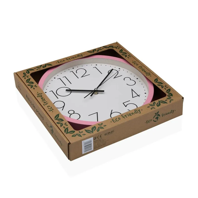 Sieninis laikrodis Versa Rožinė Medžio 4,2 x 30 x 30 cm