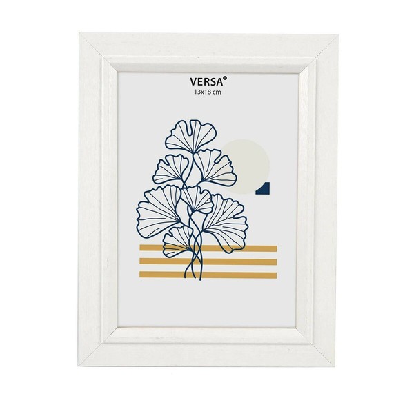 Kuvakehys Versa Valkoinen Puu MDF Vintage 1,5 x 22 x 17 cm