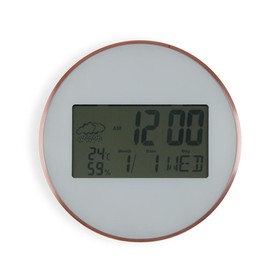Wall Clock Versa White Plastic Minimalist 2,8 x 25 x 25 cm