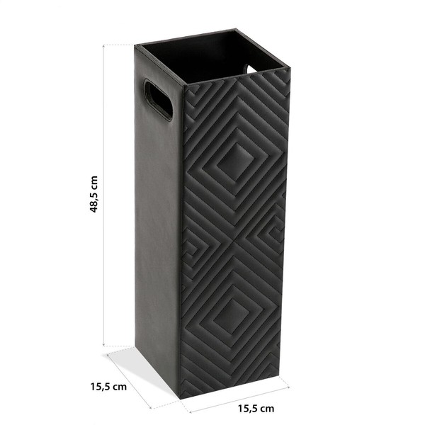 Skėčių stovas Versa Juoda 15,5 x 48,5 x 15,5 cm