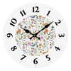 Wall Clock Versa Wood Flowers 4 x 30 x 30 cm