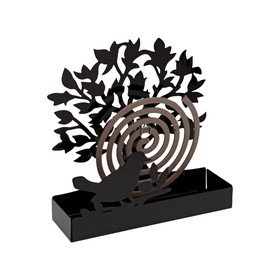 Atbalsts pret odiem spirālēm Versa Melns Metāls 5 x 17 x 17 cm Koks
