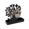 Atbalsts pret odiem spirālēm Versa Melns Metāls 5 x 17 x 17 cm Koks