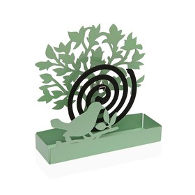 Atbalsts pret odiem spirālēm Versa Zaļš Metāls 5 x 17 x 17 cm Koks