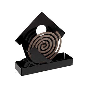 Atbalsts pret odiem spirālēm Versa Melns Metāls 5 x 17 x 17 cm Putnu