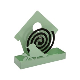 Atbalsts pret odiem spirālēm Versa Zaļš Metāls 5 x 17 x 17 cm Putnu