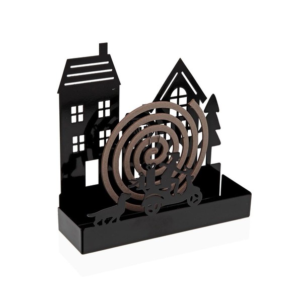 Laikiklis nuo uodų spiralių Versa Juoda Metalinis 5 x 17 x 17 cm Namas