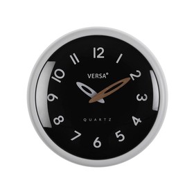 Настенное часы Versa Белый Чёрный Пластик