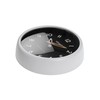 Wall Clock Versa White Black Plastic