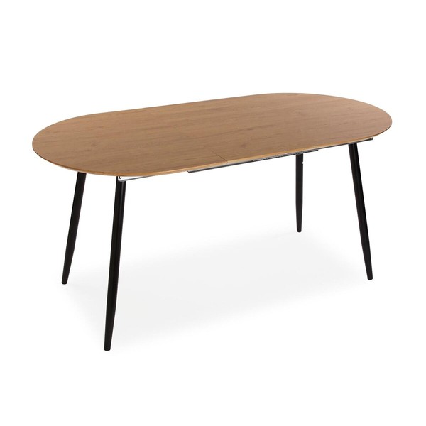Valgomojo stalas Versa DOINYO  Juoda Metalinis Medžio MDF 80 x 75 x 160 cm