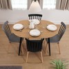 Valgomojo stalas Versa DOINYO  Juoda Metalinis Medžio MDF 80 x 75 x 160 cm