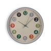 Wall Clock Versa Multicolour Plastic 30 x 30 x 4,5 cm