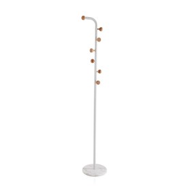 Coat Rack Versa Cheka White Metal
