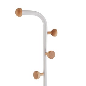 Coat Rack Versa Cheka White Metal
