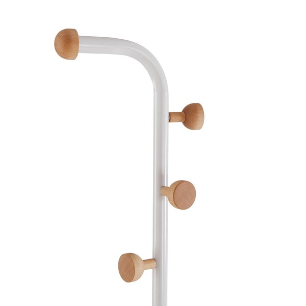 Coat Rack Versa Cheka White Metal