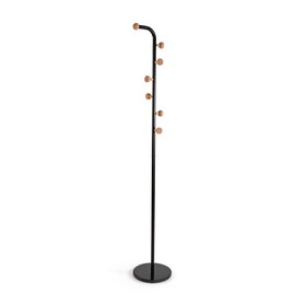 Coat Rack Versa Cheka Black Metal
