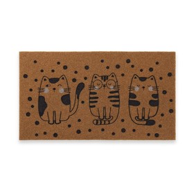Дверной Коврик Versa Кокосовое волокно 40 x 2 x 70 cm кот