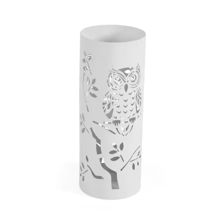 Umbrella stand Versa White Owl Famil 19 x 49 x 19 cm