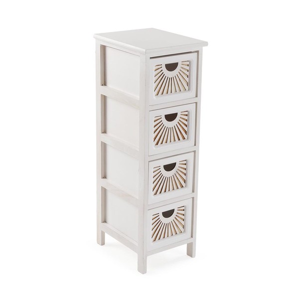 Chest of drawers Versa Adda White 32 x 81 x 26 cm