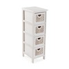 Chest of drawers Versa Adda White 32 x 81 x 26 cm