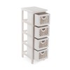 Chest of drawers Versa Adda White 32 x 81 x 26 cm