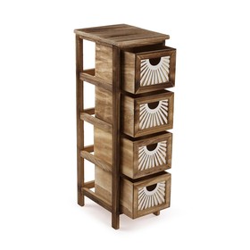 Chest of drawers Versa Adda Brown 32 x 81 x 26 cm