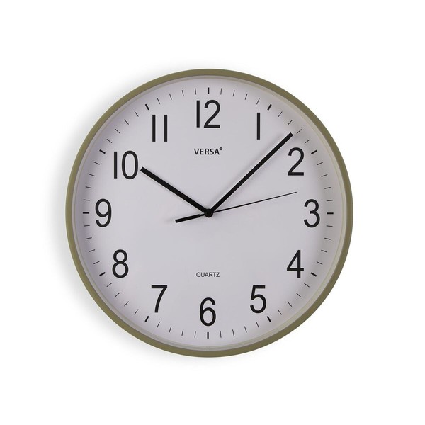 Sieninis laikrodis Versa Žalia Plastmasinis 30 x 30 x 4 cm