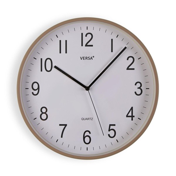 Настенное часы Versa Серый Пластик 40 x 40 x 5,5 cm