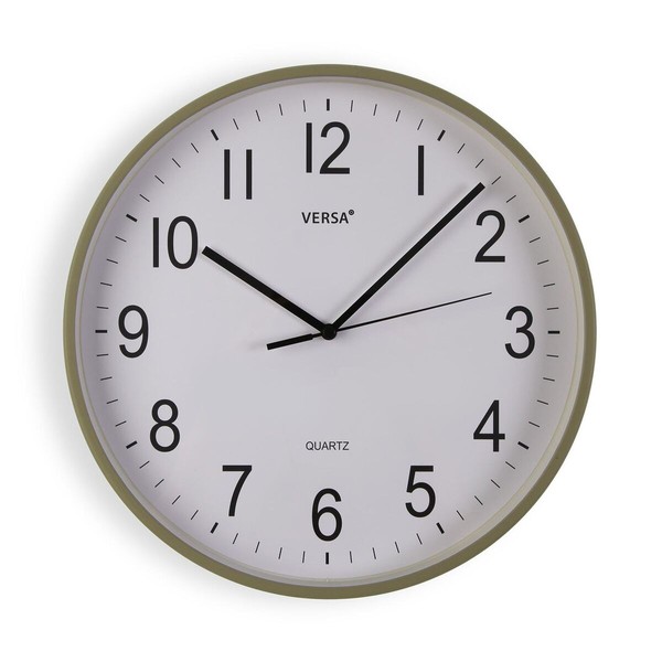 Sienas pulkstenis Versa Zaļš Plastmasa 40 x 40 x 5,5 cm