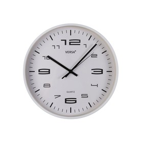 Настенное часы Versa Белый Пластик 25 x 25 x 4 cm