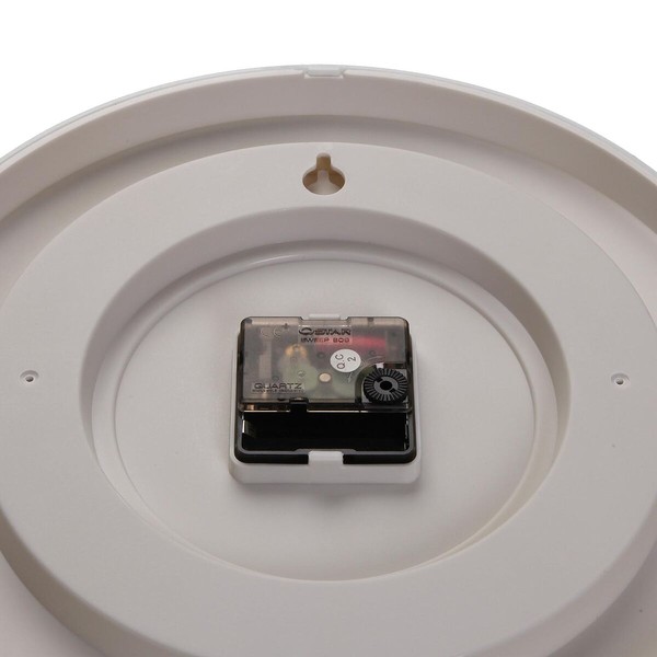 Sieninis laikrodis Versa Balta Plastmasinis 25 x 25 x 4 cm