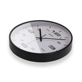Настенное часы Versa Чёрный Пластик 25 x 25 x 4 cm