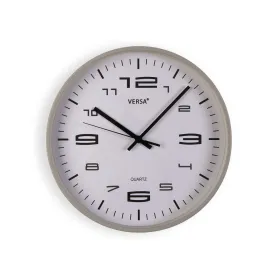Настенное часы Versa Серый Пластик 25 x 25 x 4 cm