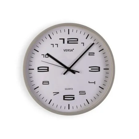 Wall Clock Versa Grey Plastic 25 x 25 x 4 cm