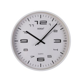 Настенное часы Versa Белый Пластик 30 x 30 x 4 cm