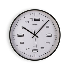 Настенное часы Versa Чёрный Пластик 30 x 30 x 4 cm