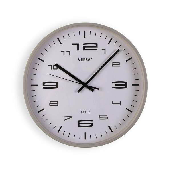Wall Clock Versa Grey Plastic 30 x 30 x 4 cm