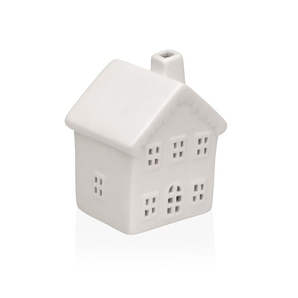 Dekoratīvās figūriņas Versa Balts Māja 5,8 X 8 X 6,7 CM Dekoratīvās figūriņas