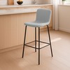 taburete Versa Zils Pelēks Metāls 44,5 X 93,5 X 51 CM