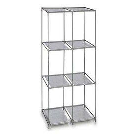 Plaukti Kipit Pelēks Metāls Drāna Plastmasa 35 x 102 x 68 cm