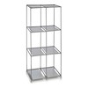 Shelves Kipit Grey Metal Cloth Plastic 35 x 102 x 68 cm