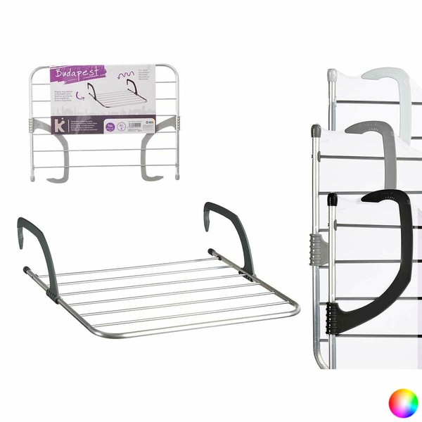 Drabužių linija Kipit Balta Sidabras Šviesiai pilka Tamsiai pilka Aliuminis Plastmasinis 63 x 3 x 50 cm 62,5 x 50 x 16,5 cm 62,5
