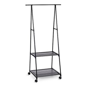 Coat Stand with Wheels Kipit Black Metal 45 x 157 x 55 cm