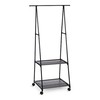 Coat Stand with Wheels Kipit Black Metal 45 x 157 x 55 cm
